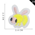Embroidered bumblebee cartoon patch for DIY clothing accessories, size 2.5cm x 2.4cm - Mini Cartoon Bee Style (29)