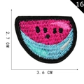 Vibrant watermelon fruit embroidery patch with measurement 3.6x2.7cm for DIY clothing - Watermelon 8