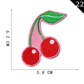 Embroidered cherry patch with dimensions 6.2x5.8cm for garment DIY decoration - Cherry 12