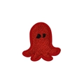 Self-adhesive red octopus embroidered patch for clothing decoration and diy crafts - Red Octopus
