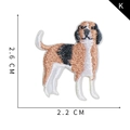 Patch ricamata a forma di cane beagle per vestiti e borse da 2,6cm per 2,2cm - Stile Cane Beagle (K)
