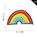Rainbow shaped cartoon animal embroidery patch in colorful fabric for clothing and bags - Rainbow Style (10)