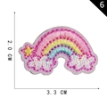 Rainbow cartoon animal embroidery patch for DIY clothing accessories with 3.3cm size - Rainbow Pattern (6)