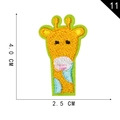 Cute cartoon giraffe embroidered patch self-adhesive applique for clothing size 4.0x2.5cm - Cartoon Giraffe Style (11)