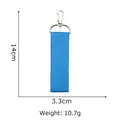 Blue canvas keychain lanyard with 14cm length and 3.3cm width dimension specifications - 11 Blue Webbing Lanyard