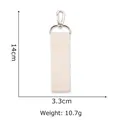 Creamy beige canvas keychain strap with silver lobster clasp 14cm x 3.3cm size - 14 Beige Webbing Lanyard
