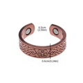Verstellbarer Kupfer-Magnettherapie-Ring mit Keltenknoten-Muster und Tatzen-Emblem - Gemusterter Offener Stil