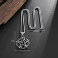 Vintage pentagram en slang hanger ketting in antiek zilver met 60cm doos ketting - Pentagram Slang (Hexagram Slang Halsketting) / Hanger 4.5x3.2cm Kettinglengte 60cm