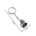 Colgante de campana vintage con alas de águila en plata antigua, tamaño 105x32mm - Campana de ángel