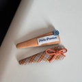 Détails de pinces à cheveux en tissu orange et à carreaux avec petits nœuds - Barrettes Paire Bouton Patchwork Écossais Orange