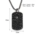 Retro punk skull pendant necklace in titanium steel with detailed vintage finish - Retro Silver Pendant Only (Without Chain)