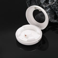 Waterproof smart ring charging case with magnetic contacts and LED indicator in white finish - US 8 / White Round Charging Case