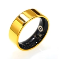 Gouden slimme ring voor gezondheidsmonitoring met zichtbare interne tech-sensoren - Goud (8.5mm Kabel Opladen)