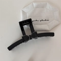Elegante pinza para el pelo negra con un lazo chic en blanco y negro estilo coreano - Pinza Lazo Negro