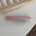 Detail of a pink marbled acetate hair clip featuring gold FRANCE Handmade lettering - Pink Marbled