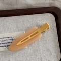 Fermaglio per capelli giallo opaco colore gelatina clip a becco d'anatra per trucco - Colore Gelatina Grande senza Traccia - Arancione