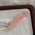 Fermaglio per capelli rosa opaco in resina con design antiscivolo stile dopamina - Colore Gelatina Grande senza Traccia - Rosa Chiaro