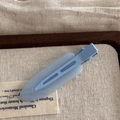 Matte light blue duckbill hair clip with sleek jelly color finish for daily styling - Jelly Color Large No-Trace - Blue