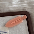 Elegance hand crafted peach pink jelly hair clip with a smooth glossy finish for women - Jelly Color Small No-Trace - Orange Pink