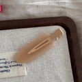 Matte beige dopamine hair clip with a smooth frosted finish for daily styling - Jelly Color Small No-Trace - Apricot Brown