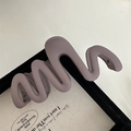 Pinza per capelli opaca ondulata in elegante viola malva per capelli folti - Cachi