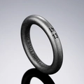 Anello vintage in acciaio inossidabile stile industriale con incisione 17 13 e finitura - US 7 / Argento Antico