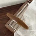 Elegante molletta per capelli grande color ambra con finitura in resina lucida - Marrone
