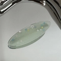 Pince à cheveux Y2K vert clair translucide pailletée avec étoiles et fleurs - Ovale Épais Y2K - Vert Clair