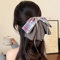 Grande molletta per capelli vintage a quadri per acconciature eleganti e volumizzanti - Fermaglio per capelli