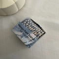 Elastic candy color braided hair ties in blue-gray and beige color variant with box - Twist Hair Tie / Sky Blue Twist