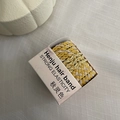 Candy colored braided hair ties in yellow and beige with strong elastic box set - Yellow Twisted