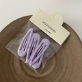 Set di quattro fermagli per capelli BB in metallo viola lavanda nella confezione - Viola