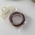 Detail of high-elasticity hair ties in Morandi tones with clean minimalist packaging - Bean Paste Series