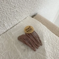 Morandi colors drop-shaped metal BB hair clips in simple handmade packaging - Dusty Pink