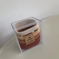 Élastiques à cheveux sans couture tons brun Morandi avec boîte de rangement - Série Orange