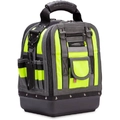 Détail du sac à outils robuste avec poignée renforcée et base rigide imperméable - 35.6 Longueur x 30.5 Largeur x 35.6 Hauteur / Vert Gris