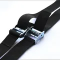 Set van twee 5 meter spanbanden met duurzame gespen van zinklegering voor vrachtbevestiging - 3 Meter / Zwart