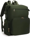 Large capacity dark green tactical backpack with waterproof fabric and gold zippers - Army Green