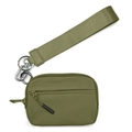 Wasserdichte armee-grüne Nylon-Geldbörse mit Handgelenkschlaufe und Schlüsselring - Grün