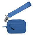 Blaue wasserdichte Nylon-Geldbörse mit Handgelenkschlaufe und Reißverschlusstaschen - 15*9*2cm / Blau