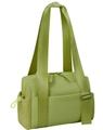 Borsa sportiva versatile verde chiaro in nylon resistente per viaggi e fitness da donna - Verde