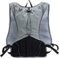 Dettaglio del gilet grigio con mesh traspirante e sistema di fibbie regolabili - 30.5*40.6CM / Grigio