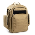 Taktischer Camouflage-Rucksack in Khaki-Wüstenfarbe mit MOLLE-System für Outdoor-Wandern - 46*35*23.2CM / Braun