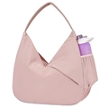 Pale pink sports shoulder bag with yoga mat storage and side water bottle pocket - Pink / 46*16*71CM