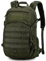 Détail du sac à dos tactique vert armée avec système MOLLE et bretelles en maille respirante - Vert Militaire / 30*18*46cm