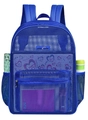 Zaino in rete blu resistente con spallacci imbottiti per spiaggia e tempo libero - 20-35L / Blu