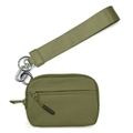 Kleine olivgrüne wasserfeste Nylon-Geldbörse mit Handschlaufe und Metallring - 15*9*2cm / Armeegrün