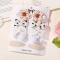 Set di fermagli per capelli per bambini con fiori a pois e fiocchi di pizzo su carta - 10D Set Pois Pizzo