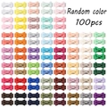 Set de 100 pinzas para el pelo con lazos de colores variados para niñas y bebés - Color Aleatorio (100B)