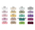 Set di 20 mini fermagli per capelli con fiocco colorato per bambine in varie tonalità - Multicolore (20B)